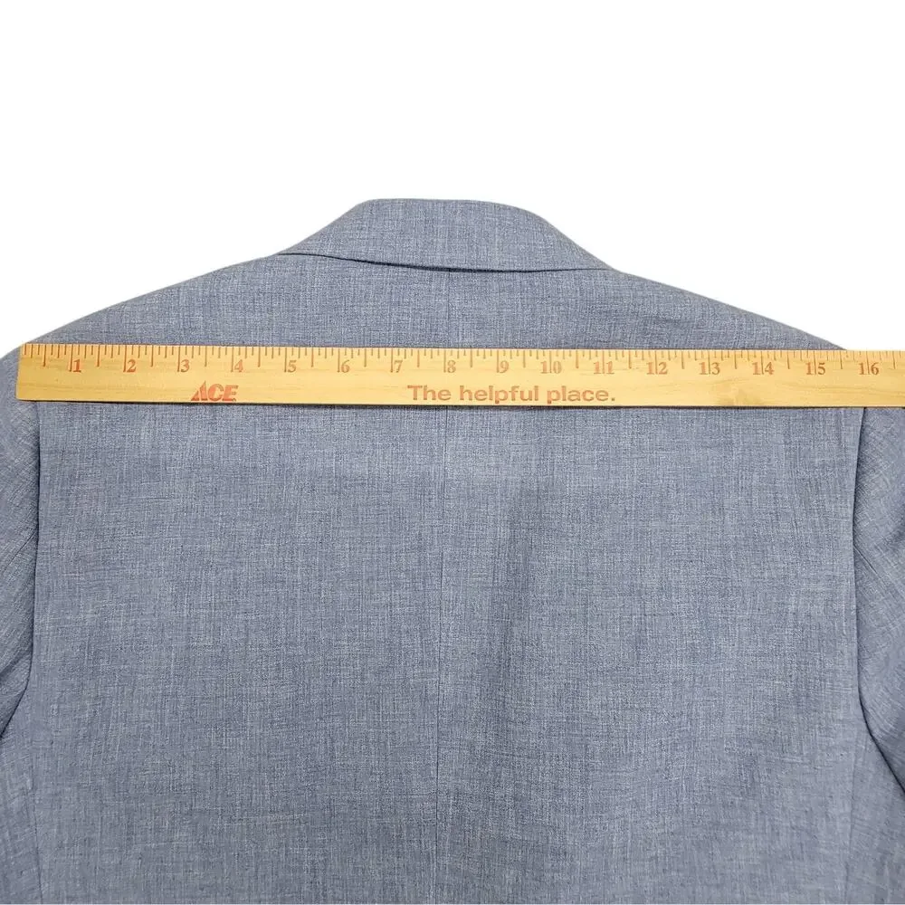 Brooks Brothers Boys 18R Blue Linen Blend Blazer Jacket Sport Coat 18 Regular
